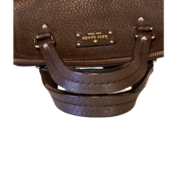 KATE SPADE Authentic Brown Leather Satchel bag with Gold Hardware - Picture 10 of 16